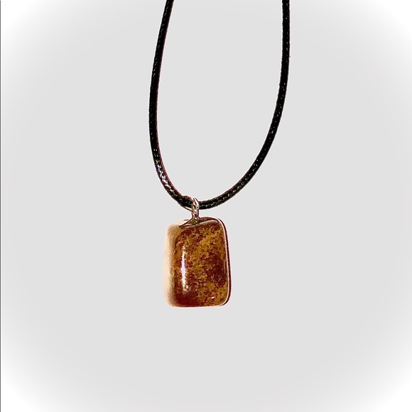 Jasper Pendant Necklace - Picture 2 of 3